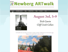 Tablet Screenshot of newbergartwalk.com